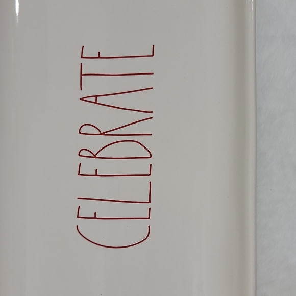 Rae Dunn Celebrate Tray 14½" x 7" - Picture 3 of 6